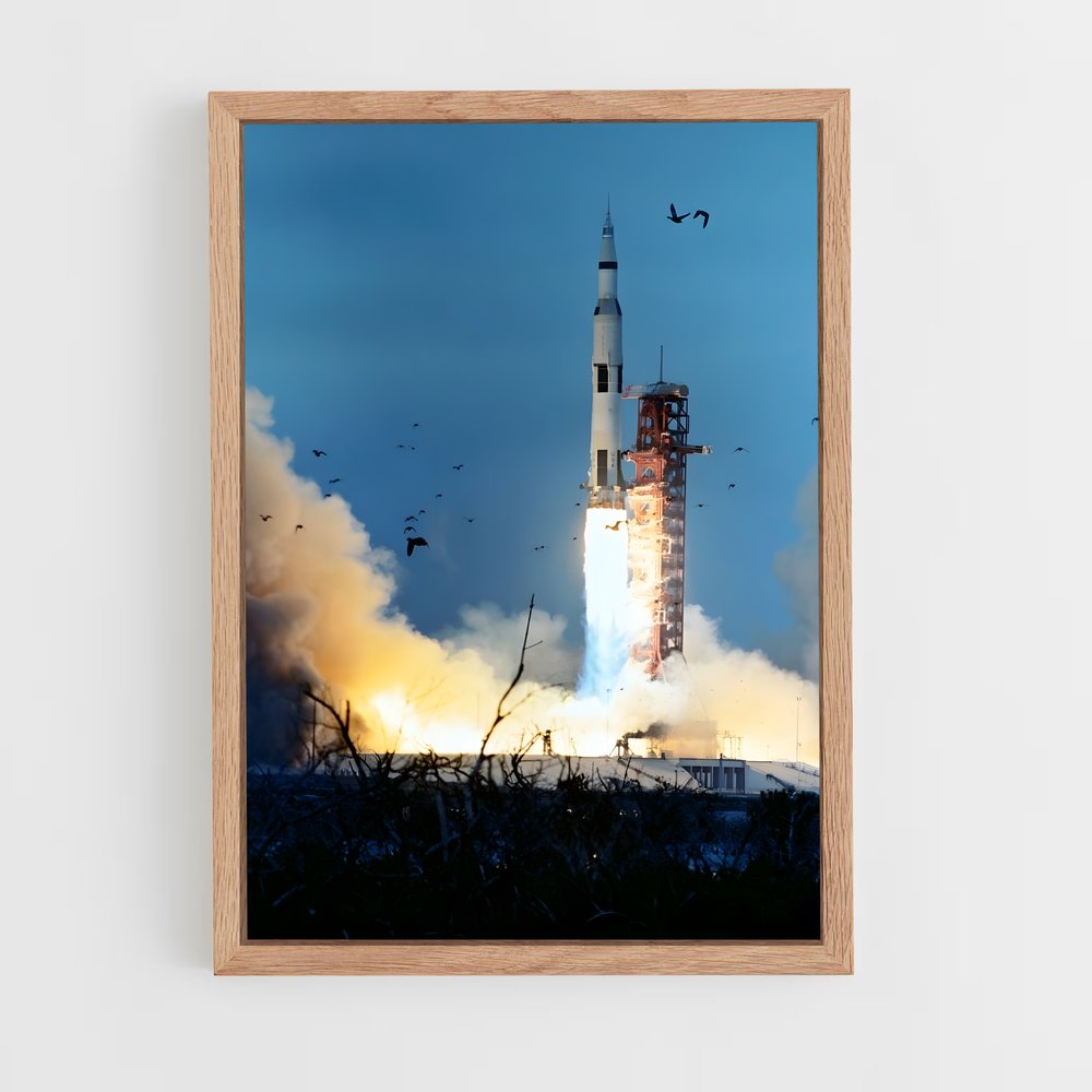 Poster Époustouflant course à l'espace – affiche Espace rétro (vue 4)
